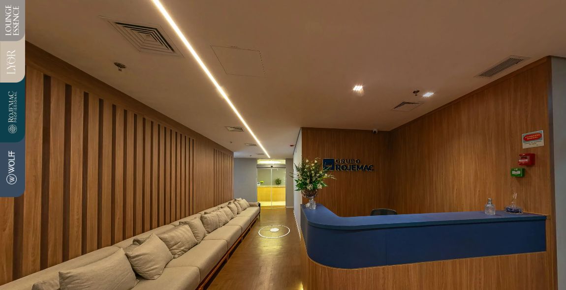 Ambiente do showroom Grupo Rojemac